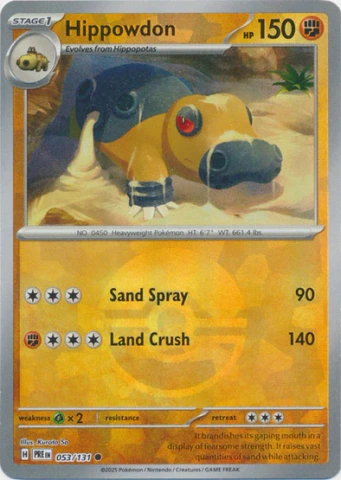 Hippowdon (Poke Ball Pattern) - 053/131 - Prismatic Evolutions